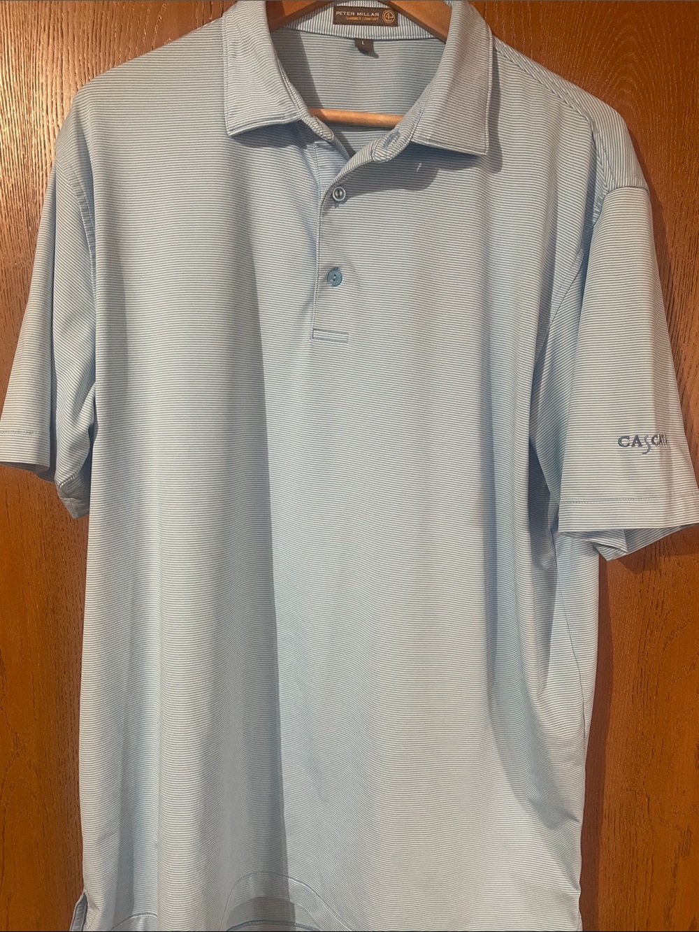 Peter Millar - Summer Comfort Light Blue Golf Polo - Cascata